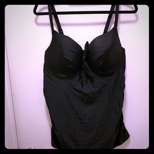 38DD Black Swim Tankini Top